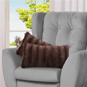 Faux Fur Throw Pillows - Decorative Pillows for Couch, Bed Throw Pillows